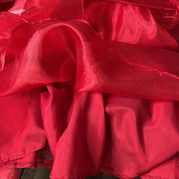 Fire Engine Red Formal Gown - Picture 8 of 9